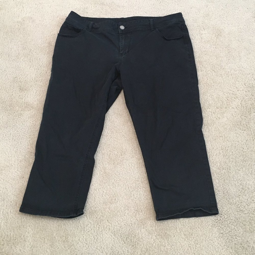 Lane Bryant Black Capri Pants, Plus Size 18